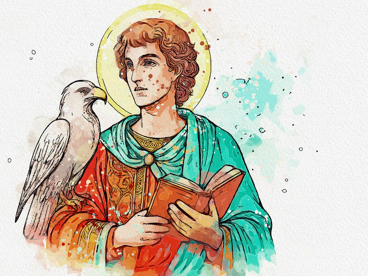 Illustrative Darstellung von Johannes des Täufers